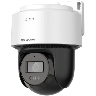 Camera de supraveghere IP PT 6MP Hikvision DS-2DE2C600MWG-E(2.8MM), lentila fixa 2.8mm, iluminare min: Color: 0.001 Lux @ (F1.6, AGC ON),B/W: 0.0005 Lux @ (F1.6, AGC ON),0 Lux cu lumina alba: 30m, IR 30m, microfon incorporat, difuzor incorporat, slot