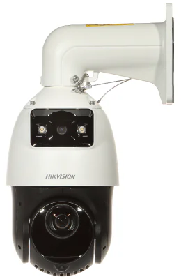 Cameră de supraveghere IP Speed Dome 4 MP + 4 MP TandemVu ColorVu AcuSense HIKVISION DS-2SE4C425MWG-E, 2.8 mm + 4.8 - 120 mm, zoom optic 25x, WL 100 m, IR 100 m, PoE, White