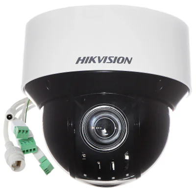 Cameră de supraveghere IP Speed Dome 4 MP DarkFighter AcuSense HIKVISION DS-2DE4A425IWG-E, 4.8 - 120.0 mm, zoom optic 25x, IR 50 m, PoE, White