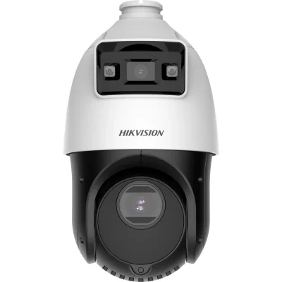 Camera de supraveghere IP Speed Dome 4MP Hikvision DS-2SE4C425MWG-E, lentila: [Bullet channel]: 2.8 mm; [PTZ channel]: 4.8 to 120 mm, 25 × optical, Iluminare: [Bullet channel]: 0.0005 Lux @ (F1.0, AGC ON), 0 Lux with light;[PTZ channel]: Color: 0.005