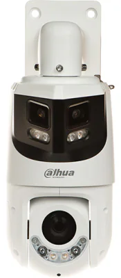 Cameră de supraveghere IP Speed Dome 8 MP + 4 MP TiOC Starlight DAHUA DH-SDT4E425-8P-GB-APV1, 2.8 mm + 5 - 125 mm, zoom optic 25x, PoE, White
