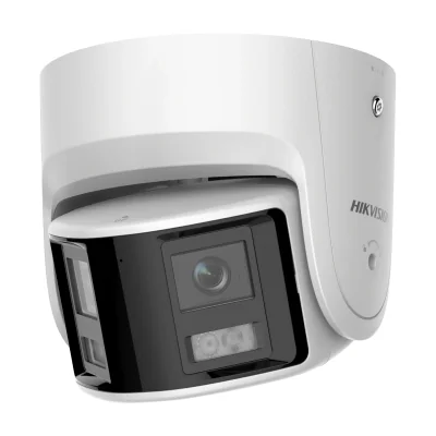 Cameră de supraveghere IP Turret 4 MP (2 × 2 MP) AcuSense HIKVISION DS-2CD2346G2P-ISU/SL(2.8MM)(C), 2.8 mm, IR 30 m, PoE, microfon, difuzor, White