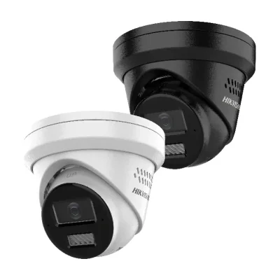 Cameră de supraveghere IP Turret 4 MP AcuSense Smart Hybrid Light HIKVISION DS-2CD2343G2-LI2U/SL(2.8MM), 2.8 mm, WL 30 m, IR 30 m, PoE, microfon, difuzor, White