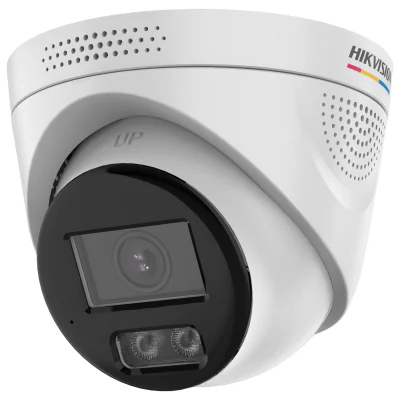 Cameră de supraveghere IP Turret 4 MP ColorVu HIKVISION DS-2CD1347G3H-LIU(2.8MM), 2.8 mm, WL 30 m, IR 30 m, PoE, microfon, White