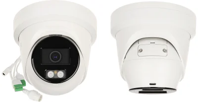 Cameră de supraveghere IP Turret 4 MP Smart Hybrid Light ColorVu HIKVISION DS-2CD2347G2H-LISU/SL(2.8MM)(EF), 2.8 mm, WL 30 m, IR 30 m, PoE, microfon, difuzor, White