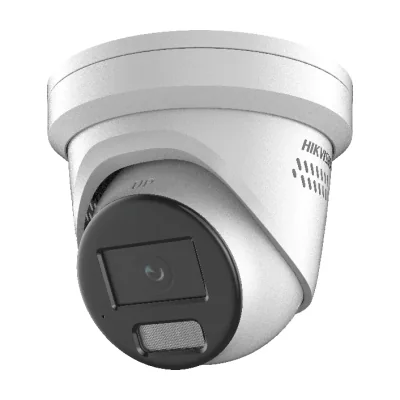 Cameră de supraveghere IP Turret 4 MP Smart Hybrid Light ColorVu HIKVISION DS-2CD2347G2H-LISU/SL(4MM)(EF), 4.0 mm, WL 30 m, IR 30 m, PoE, microfon, difuzor, White