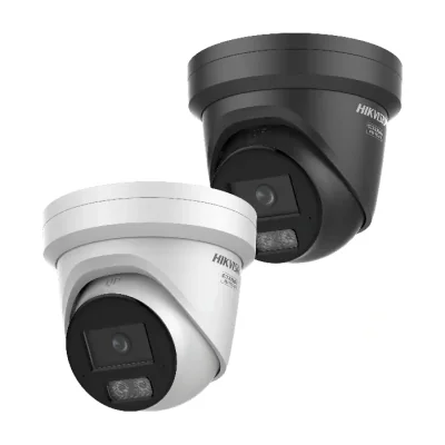 Cameră de supraveghere IP Turret 4 MP Smart Hybrid Light ColorVu HIKVISION DS-2CD2347G3-LI2UY(2.8MM)/BK, 2.8 mm, WL 30 m, IR 30 m, PoE, microfon, Black