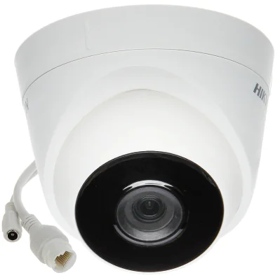 Cameră de supraveghere IP Turret 4 MP Smart Hybrid Light HIKVISION DS-2CD1343G2-I28, 2.8 mm, IR 30 m, PoE, microfon, White