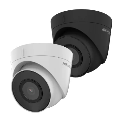 Cameră de supraveghere IP Turret 4 MP Smart Hybrid Light HIKVISION DS-2CD1343G2-I28, 2.8 mm, IR 30 m, PoE, microfon, White