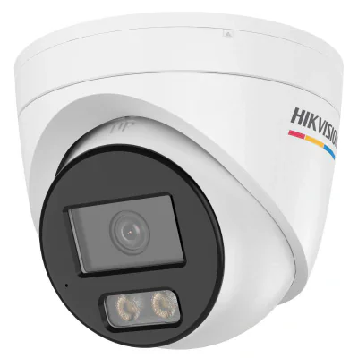 Camera de supraveghere IP Turret 4MP ColorVu 3.0 Hikvision DS-2CD1347G3H-LIUF/SL(2.8MM), lentila fixa 2.8mm, iluminare: Color: 0.0001 Lux @ (F1.0, AGC ON)cu IR: 30m, microfon incorporat, difuzor incorporat, slot card de memorie: microSD/microSDHC/mic