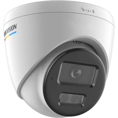 Camera de supraveghere IP Turret 4MP ColorVu Hikvision DS-2CD1347G2H- LIU(2.8MM), lentila fixa 2.8mm, iluminare: Color: 0.0005 Lux @ (F1.0, AGC ON),B/W: 0 Lux with IR: 30m, microfon incorporat, interfata: 1 x RJ45 10 M/100 M self-adaptive Ethernet po