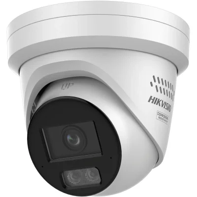 Camera de supraveghere IP Turret 4MP Smart Hybrid Light with ColorVu Hikvision DS-2CD2347G3-LIS2UY/SL(2.8MM), lentila fixa 2.8mm, iluminare min: Color: 0.0001 Lux @ (F1.0, AGC ON),0 Lux cu IR 30m, microfon incorporat, difuzor incorporat, interfata au