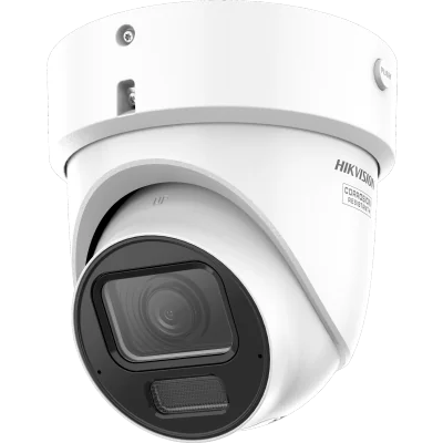Cameră de supraveghere IP Turret 6 MP DarkFighter AcuSense HIKVISION DS-2CD2H66G2H-IZSY(2.8-12MM)(EF), 2.8 - 12.0 mm, IR 40 m, PoE, White