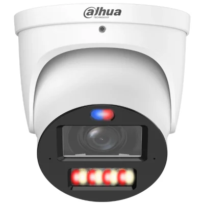 Cameră de supraveghere IP Turret 6 MP TiOC WizColor WizSense DAHUA IPC-HDW3649H-ZAS-PV-2712-PRO, 2.7-12 mm, WL 50 m, IR 50 m, PoE, microfon, White
