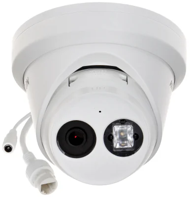 Cameră de supraveghere IP Turret 8 MP AcuSense HIKVISION DS-2CD2383G2-IU-28, 2.8 mm, IR 30 m, PoE, microfon, White