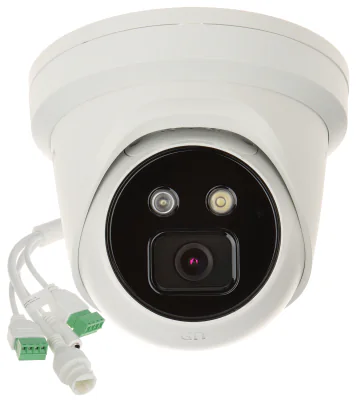 Cameră de supraveghere IP Turret 8 MP HIKVISION DS-2CD2386G2ISUSLC, 2.8 mm, IR 30 m, PoE, microfon, difuzor, White