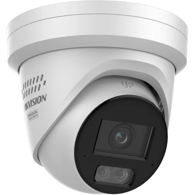 Camera de supraveghere IP Turret 8MP Smart Hybrid Light with ColorVu Hikvision DS-2CD2387G3-LIS2UY/SL(2.8MM), lentila fixa 2.8mm, iluminare min: Color: 0.0008 Lux @ (F1.0, AGC ON),0 Lux cu IR 30m, microfon incorporat, difuzor incorporat, interfata au