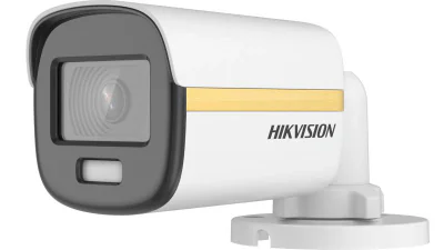 Camera de supraveghere Mini Bullet 8MP Hikvision DS-2CE10UF3T-E(2.8MM), lentila fixa 2.8mm, iluminare: 0.0005 Lux@(F1.0, AGC ON), 0 Lux cu lumina alba, lumina alba:20m, iesire: 1x analog HD, alimenatre: 12 VDC, PoC, protectie: IP67, dimensiuni: 161.1