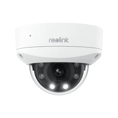 Camera de supraveghere Reolink POE P437 Senzor: 1/2.8"CMOS Rezolutie video: 8 Megapixeli (3840 x 2160 pixeli) Cadre/secunda: 25 FPS Lentila varifocala: 2.7-13.5mm Diafragma: F1.6 Unghi de vizualizare: orizontal: 100°- 31°/vertical: 55°- 17° Distanta 