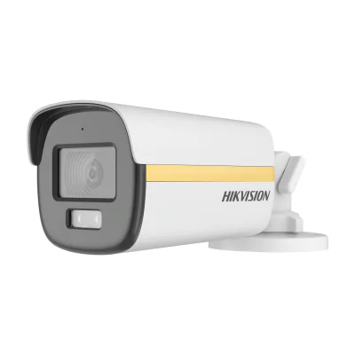 Cameră de supraveghere Turbo HD Bullet 2 MP ColorVu HIKVISION DS-2CE12DF3T-LFS(2.8MM), 2.8 mm, WL 40 m, IR 40 m, microfon, White