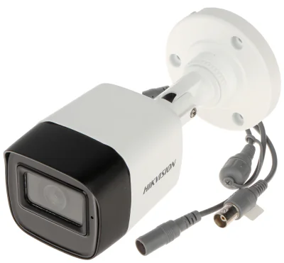 Cameră de supraveghere Turbo HD Bullet 2 MP HIKVISION DS-2CE16D0T-ITFS28, 2.8 mm, IR 30 m, microfon, White