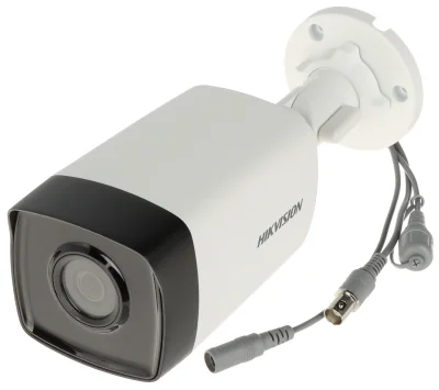 Cameră de supraveghere Turbo HD Bullet 2 MP HIKVISION DS-2CE17D0T-IT3FS2, 2.8 mm, IR 40 m, microfon, White