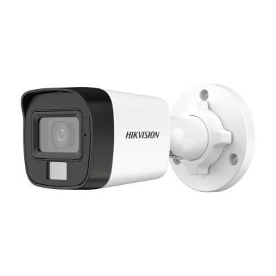 Cameră de supraveghere Turbo HD Bullet 2 MP Smart Hybrid Light HIKVISION DS-2CE16D0T-LPFS(2.8MM), 2.8 mm, WL 20 m, IR 25 m, microfon, White