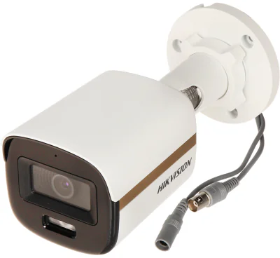 Cameră de supraveghere Turbo HD Bullet 5 MP 3K ColorVu HIKVISION DS-2CE10KF3T-LE(2.8MM), 2.8 mm, WL 20 m, IR 20 m, White