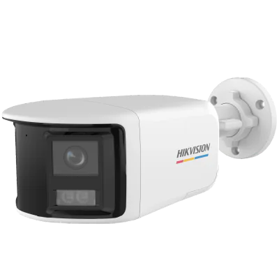 Cameră de supraveghere Turbo HD Bullet 5 MP 3K ColorVu HIKVISION DS-2CE12KF3TP-DLS, 2.8 mm, WL 40 m, IR 40 m, microfon, White