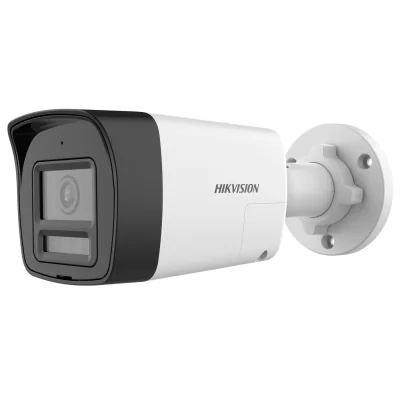 Cameră de supraveghere Turbo HD Bullet 5 MP 3K Smart Hybrid Light HIKVISION DS-2CE16K0T-LPTS(2.8MM), 2.8 mm, WL 20 m, IR 25 m, microfon, difuzor, White
