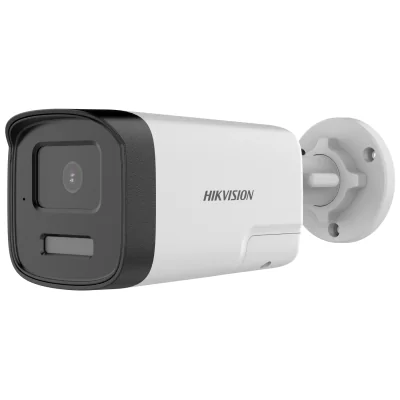 Cameră de supraveghere Turbo HD Bullet 5 MP 3K Smart Hybrid Light HIKVISION DS-2CE17K0T-LTS(2.8MM), 2.8 mm, WL 40 m, IR 40 m, microfon, difuzor, White