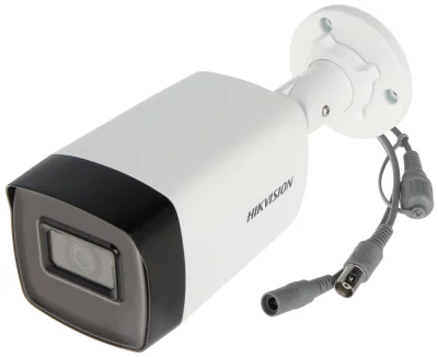 Cameră de supraveghere Turbo HD Bullet 5 MP HIKVISION DS-2CE17H0T-IT5F3C, 3.6 mm, IR 80 m, White