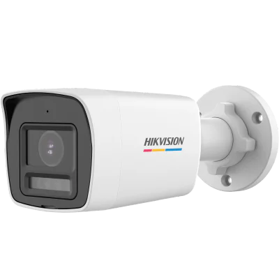 Cameră de supraveghere Turbo HD Bullet 8 MP Smart Hybrid Light ColorVu HIKVISION DS-2CE10UF3T-LS(2.8MM), 2.8 mm, WL 20 m, IR 30 m, microfon, White