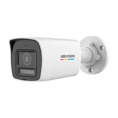 Cameră de supraveghere Turbo HD Bullet 8 MP Smart Hybrid Light ColorVu HIKVISION DS-2CE10UF3T-LS(2.8MM), 2.8 mm, WL 20 m, IR 30 m, microfon, White
