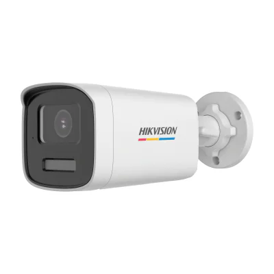 Cameră de supraveghere Turbo HD Bullet 8 MP Smart Hybrid Light ColorVu HIKVISION DS-2CE12UF3T-LS(2.8MM), 2.8 mm, WL 40 m, IR 40 m, microfon, White