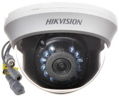 Cameră de supraveghere Turbo HD Dome 2 MP HIKVISION DS-2CE56D0T-IRMMFC, 2.8 mm, IR 20 m, White