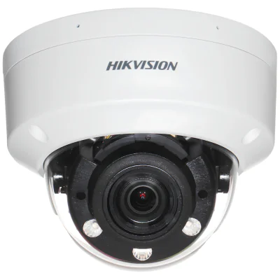 Cameră de supraveghere Turbo HD Dome 2 MP Smart Hybrid Light ColorVu HIKVISION DS-2CE50DF3T-VPLSZE(2.8-12MM), 2.8 - 12.0 mm, WL 60 m, IR 60 m, microfon, White