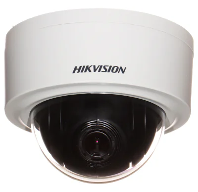 Cameră de supraveghere Turbo HD Dome 4 MP HIKVISION DS-2DE3404W-DE(T5), 2.8 - 12.0 mm, PoE, White