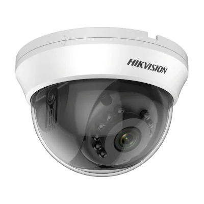 Cameră de supraveghere Turbo HD Dome 5 MP HIKVISION DS-2CE56H0T-IRMMFC, 2.8 mm, IR 20 m, White