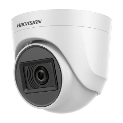 Cameră de supraveghere Turbo HD Turret 2 MP HIKVISION DS-2CE76D0T-ITPF2C, 2.8 mm, IR 20 m, White