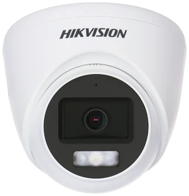 Cameră de supraveghere Turbo HD Turret 2 MP Smart Hybrid Light HIKVISION DS-2CE78D0T-LFS(2.8MM), 2.8 mm, WL 20 m, IR 40 m, microfon, White