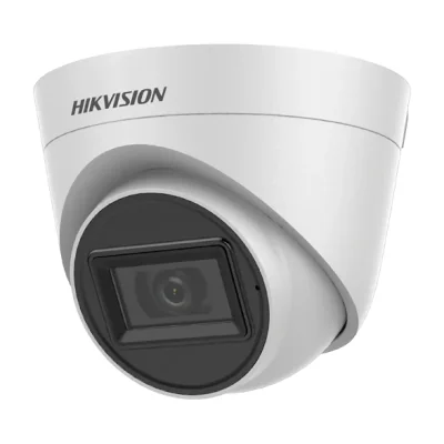 Cameră de supraveghere Turbo HD Turret 5 MP HIKVISION DS-2CE78H0T-IT3FS2, 2.8 mm, IR 40 m, microfon, White