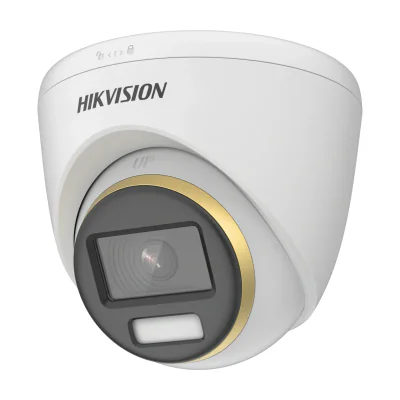 Cameră de supraveghere Turbo HD Turret 8 MP ColorVu HIKVISION DS-2CE72UF3T-E(2.8MM), 2.8 mm, WL 40 m, White