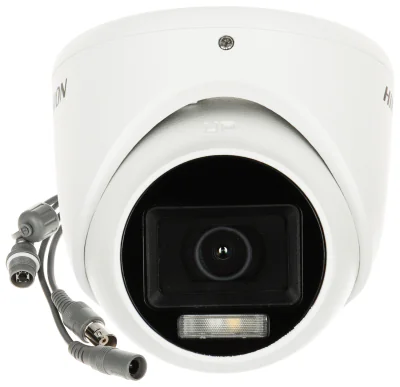 Cameră de supraveghere Turbo HD Turret 8 MP Smart Hybrid Light HIKVISION DS-2CE76U0T-LMF(2.8MM), 2.8 mm, WL 20 m, IR 30 m, White