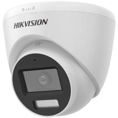 Camera de supraveghere Turret 2MP Smart Hybrid Light Audio Fixed Hikvision DS-2CE78D0T-LFS(2.8MM), lentila fixa: 2.8mm, iluminare: 0.01 Lux @ (F1.6, AGC ON), 0 Lux cu IR: 40m, lumina alba: 20m, iesire: TVI/AHD/CVI/CVBS, alimentare: 12 VDC ± 25%, prot