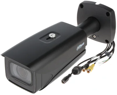 Cameră IP bullet antivandal DAHUA IPC-HFW5442E-ZE-2712-S3-BLACK, 4 Mpx, obiectiv 2,7-12 mm motorizat, negru