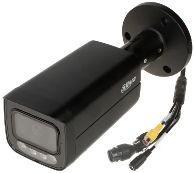 Cameră IP bullet DAHUA IPC-HFW2449T-AS-IL-0360B-BLACK, 4 Mpx, obiectiv 3,6 mm, negru