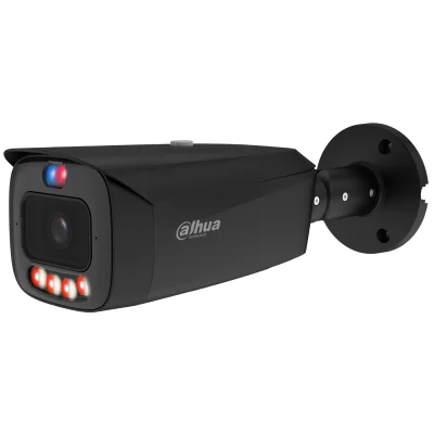 Cameră IP bullet DAHUA IPC-HFW3649T1-AS-PV-0280B-PRO-BLACK, 6 Mpx, obiectiv 2,8 mm, negru
