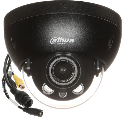 Cameră IP dome antivandal DAHUA IPC-HDBW2841R-ZAS-27135-BLACK, 8,3 Mpx (4K UHD), obiectiv 2,7-13,5 mm motorizat, negru