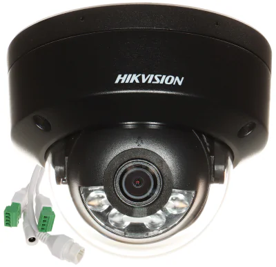Cameră IP dome antivandal HIKVISION DS-2CD2143G2-LIS2U(2.8MM)(BLACK), 4 Mpx, negru